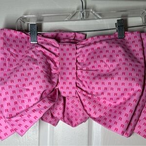 Pink Patterned Bandeau Top